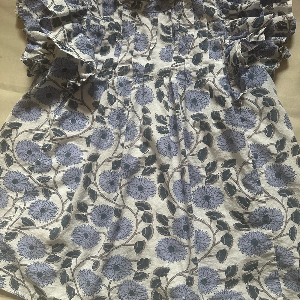 Victoria Dunn Blue Ruched Off-the-Shoulder Sundress